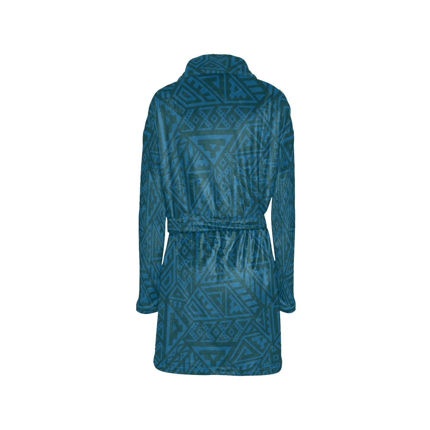 Maori Pattern Print Design 03 Women's Fleece Robe