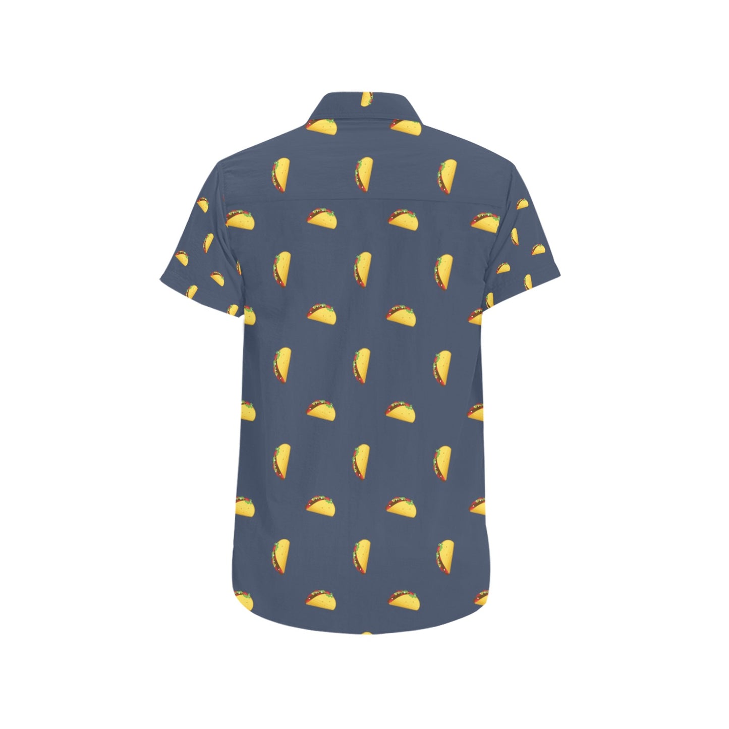 Taco Print Design LKS305 Men Short Sleeve Button Up Shirt