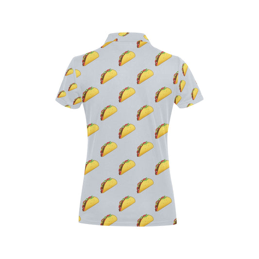 Taco Print Design LKS304 Women's Polo Shirt