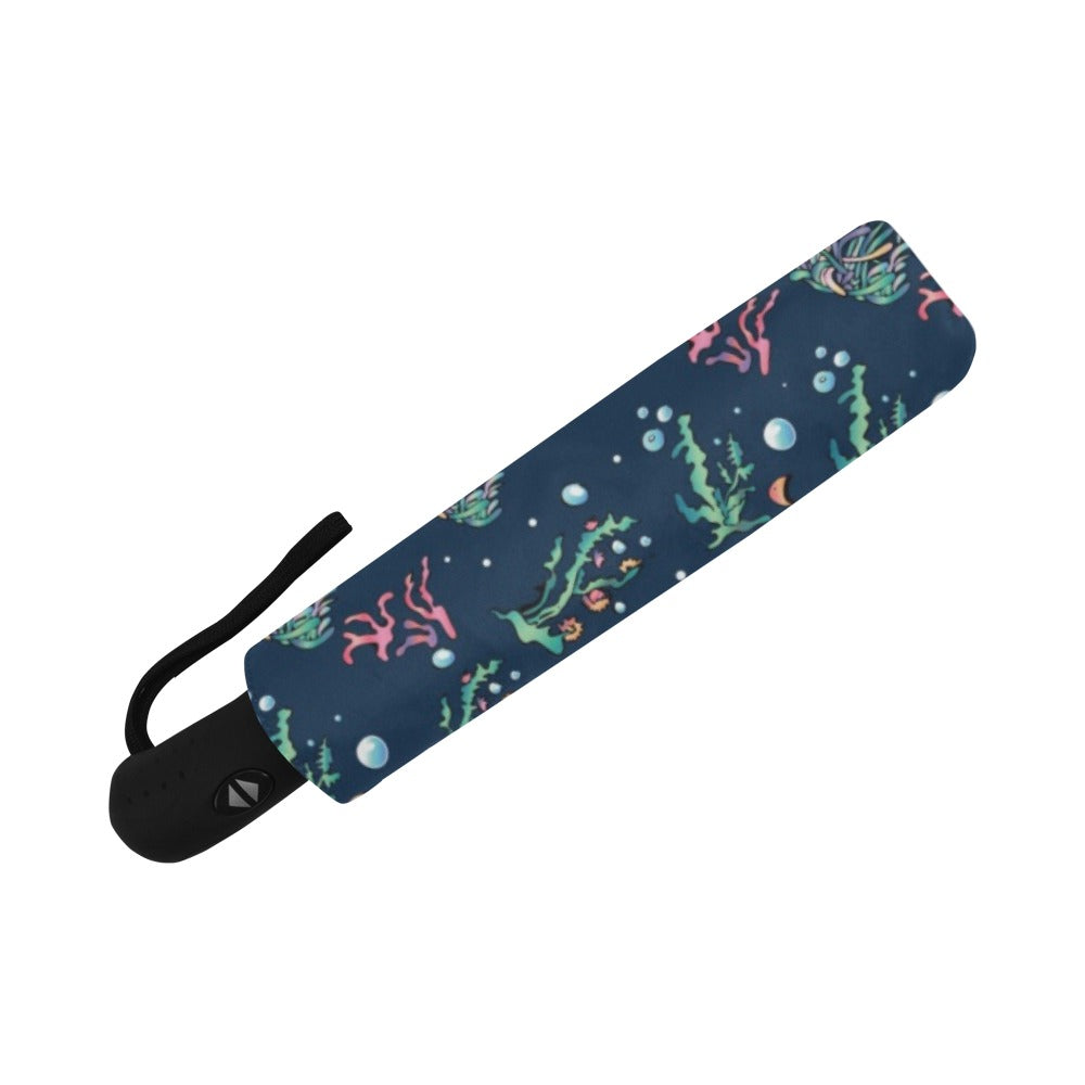 Seaweed Print Design LKS306 Anti-UV Automatic Umbrella