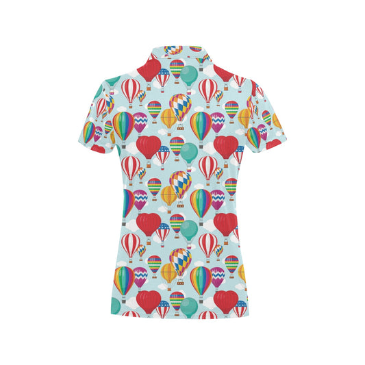 Ballon Pattern Print Design 07 Women's Polo Shirt