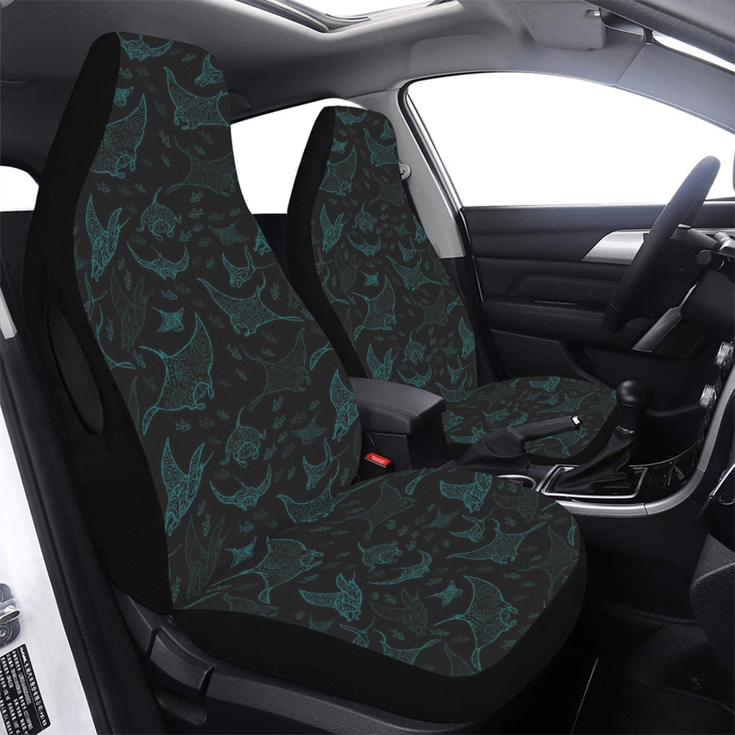 Manta Ray Print Design LKS402 Car Seat Covers