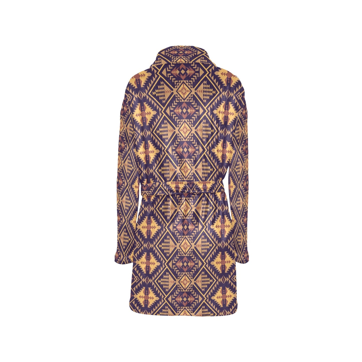 Aztec Pattern Print Design 09 Women's Fleece Robe