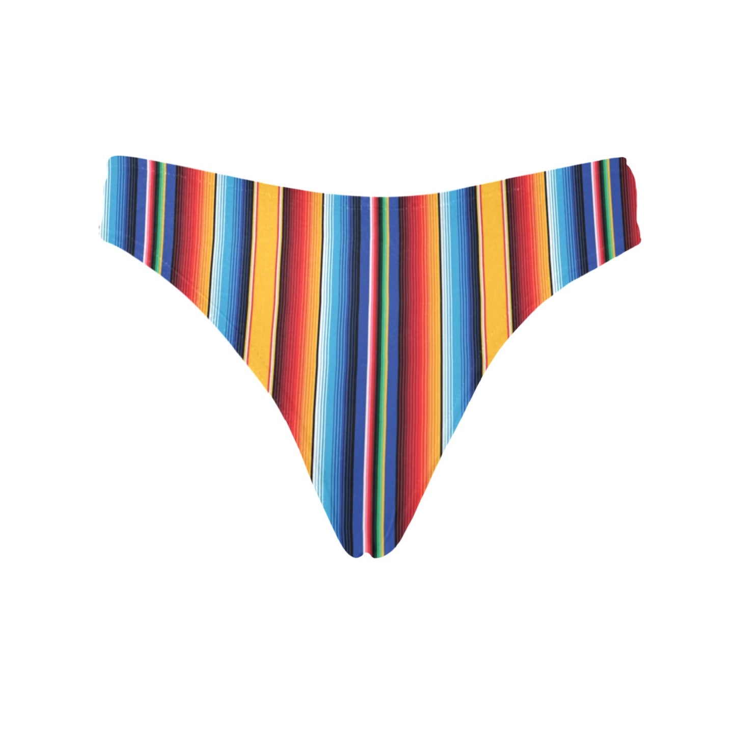 Mexican Blanket Stripe Print Pattern Women's Thongs