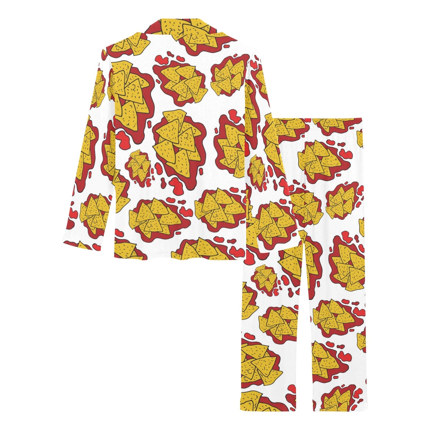 Nachos Pattern Print Design A03 Women's Long Pajama Set