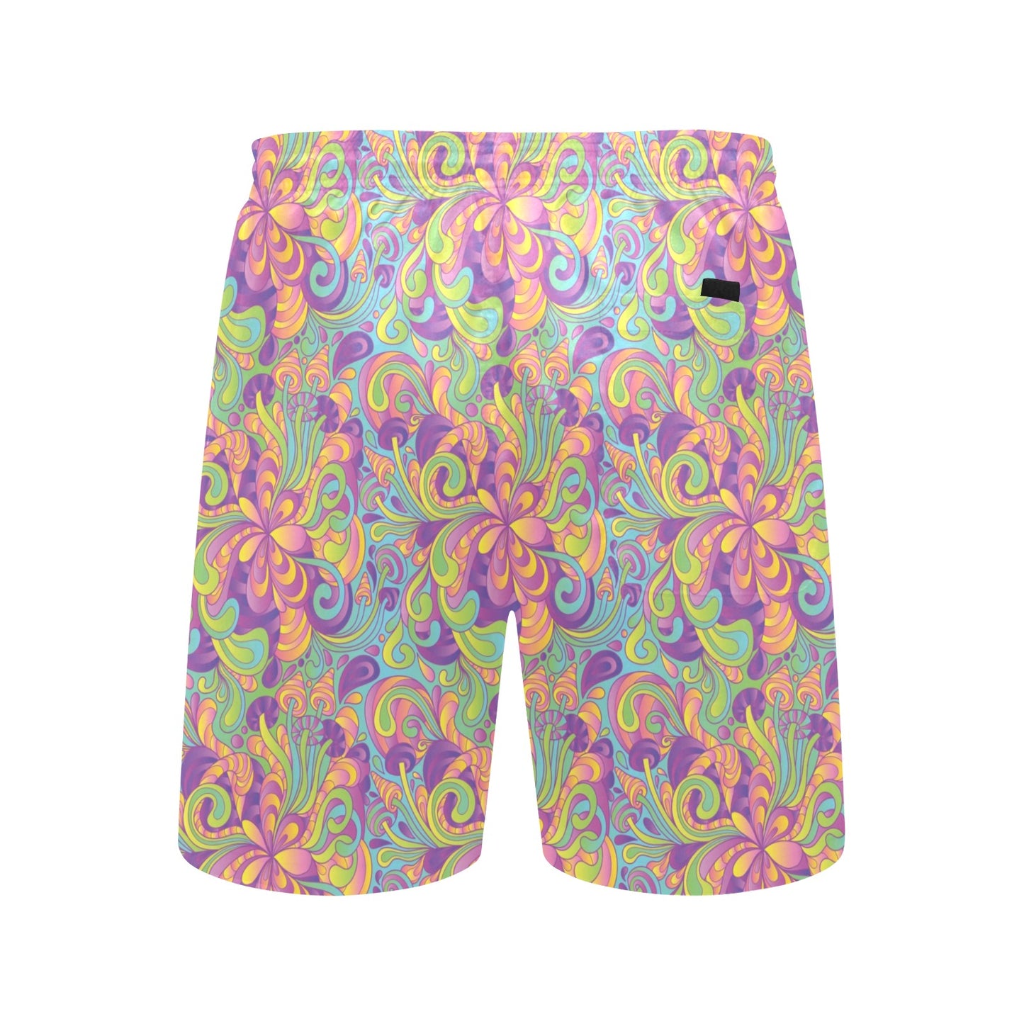 Trippy Print Design LKS306 Men's Swim Trunks Beach Shorts