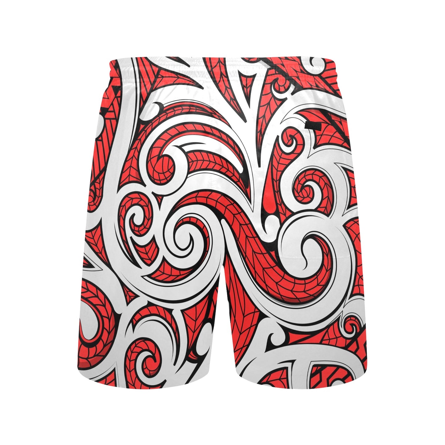 Maori Polynesian Themed Design Print Men's Swim Trunks Beach Shorts