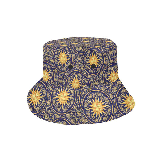 Celestial Gold Sun Face Unisex Bucket Hat