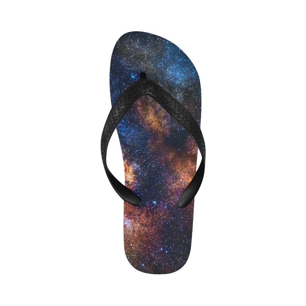 Celestial Milky way Galaxy Flip Flops-JTAMIGO.COM