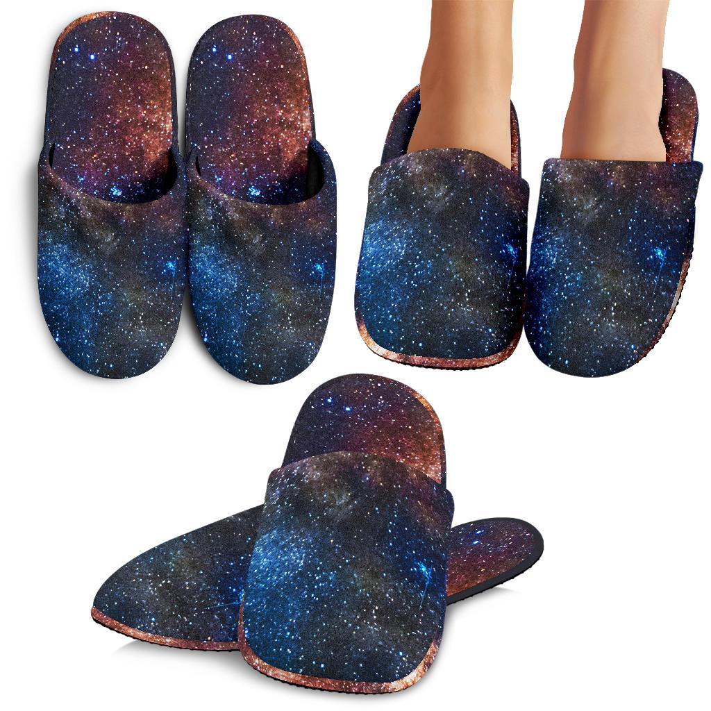 Celestial Milky way Galaxy House Slippers