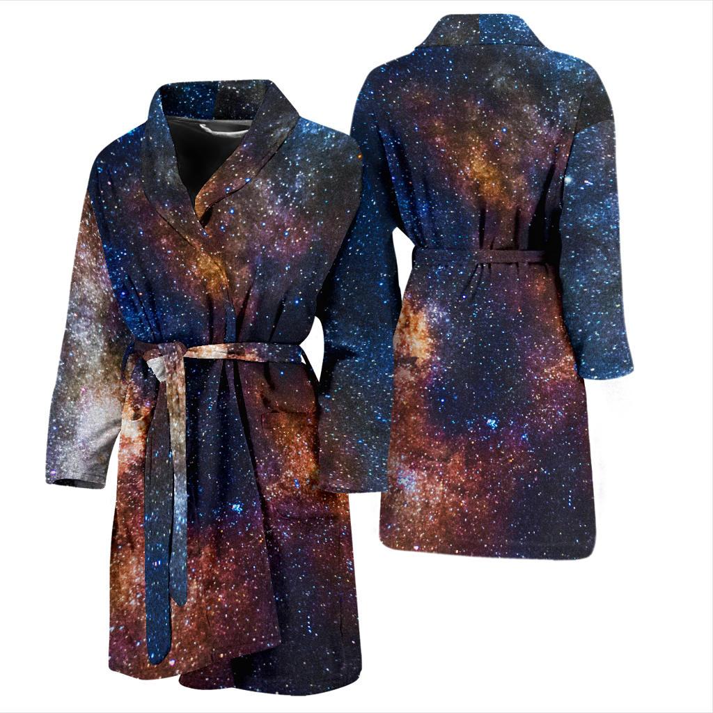 Celestial Milky way Galaxy Men Bath Robe-JTAMIGO.COM