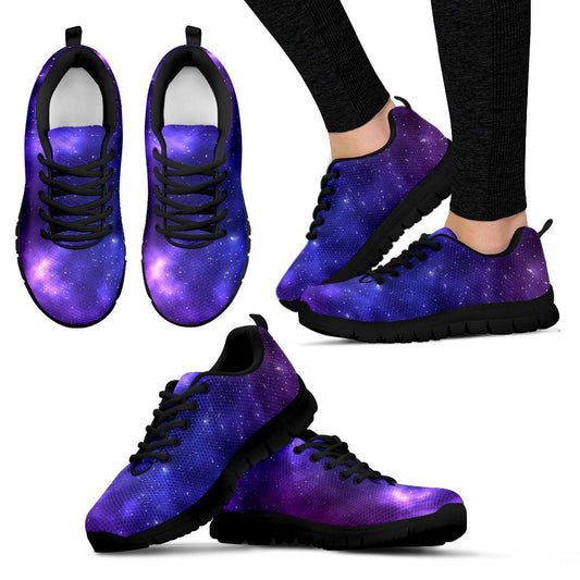 Celestial Purple Blue Galaxy Women Sneakers Shoes