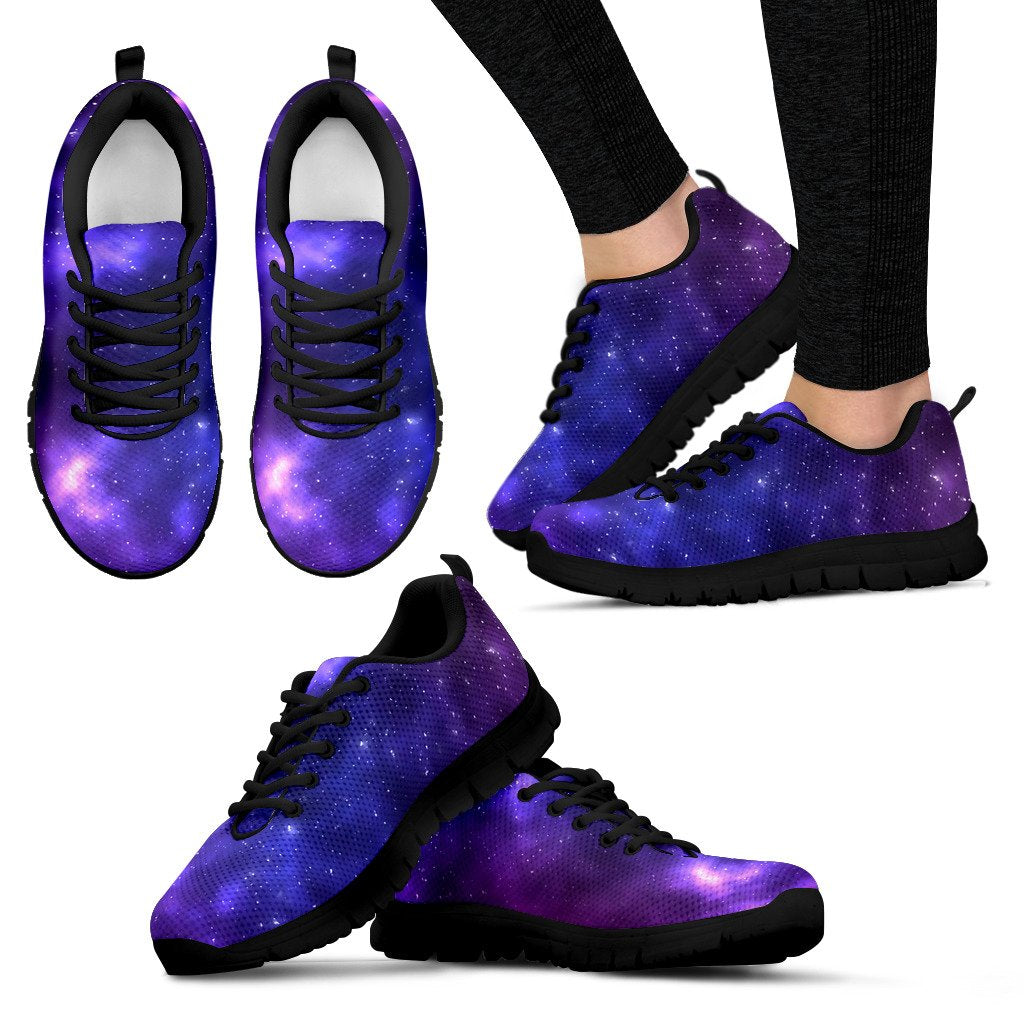 Celestial Purple Blue Galaxy Women Sneakers Shoes