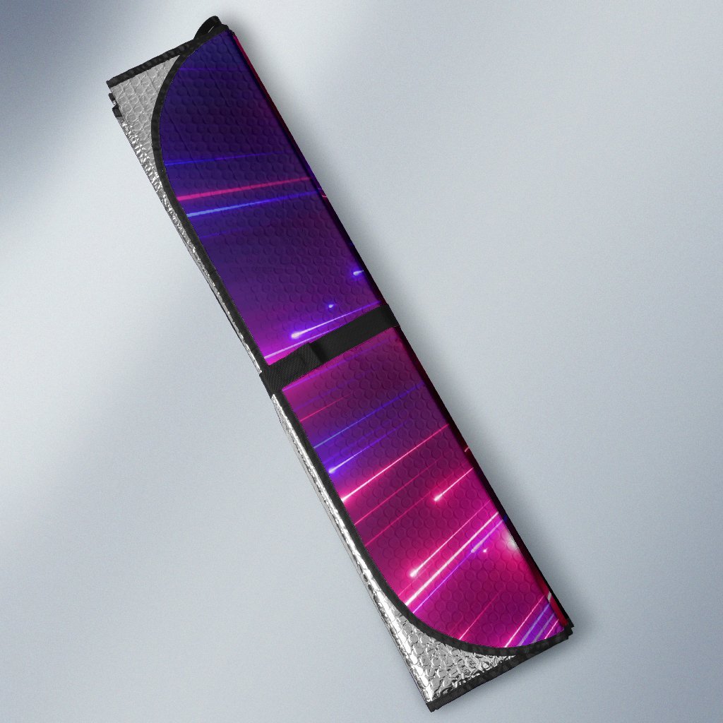 Celestial Purple Blue Neon Speed Light Car Sun Shade For Windshield