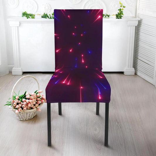 Celestial Purple Blue Neon Speed Light Dinning Chair Slipper-JTAMIGO.COM