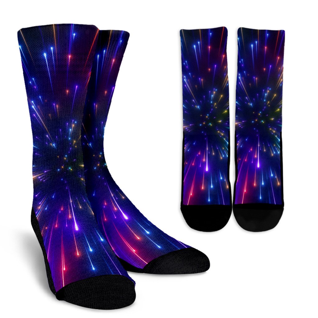 Celestial Rainbow Speed Light Crew Socks
