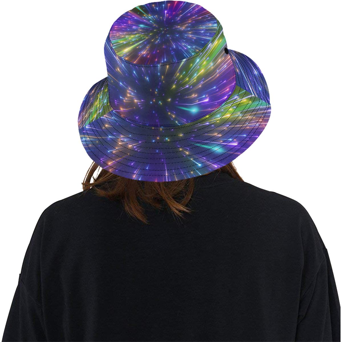 Celestial Rainbow Speed Light Unisex Bucket Hat