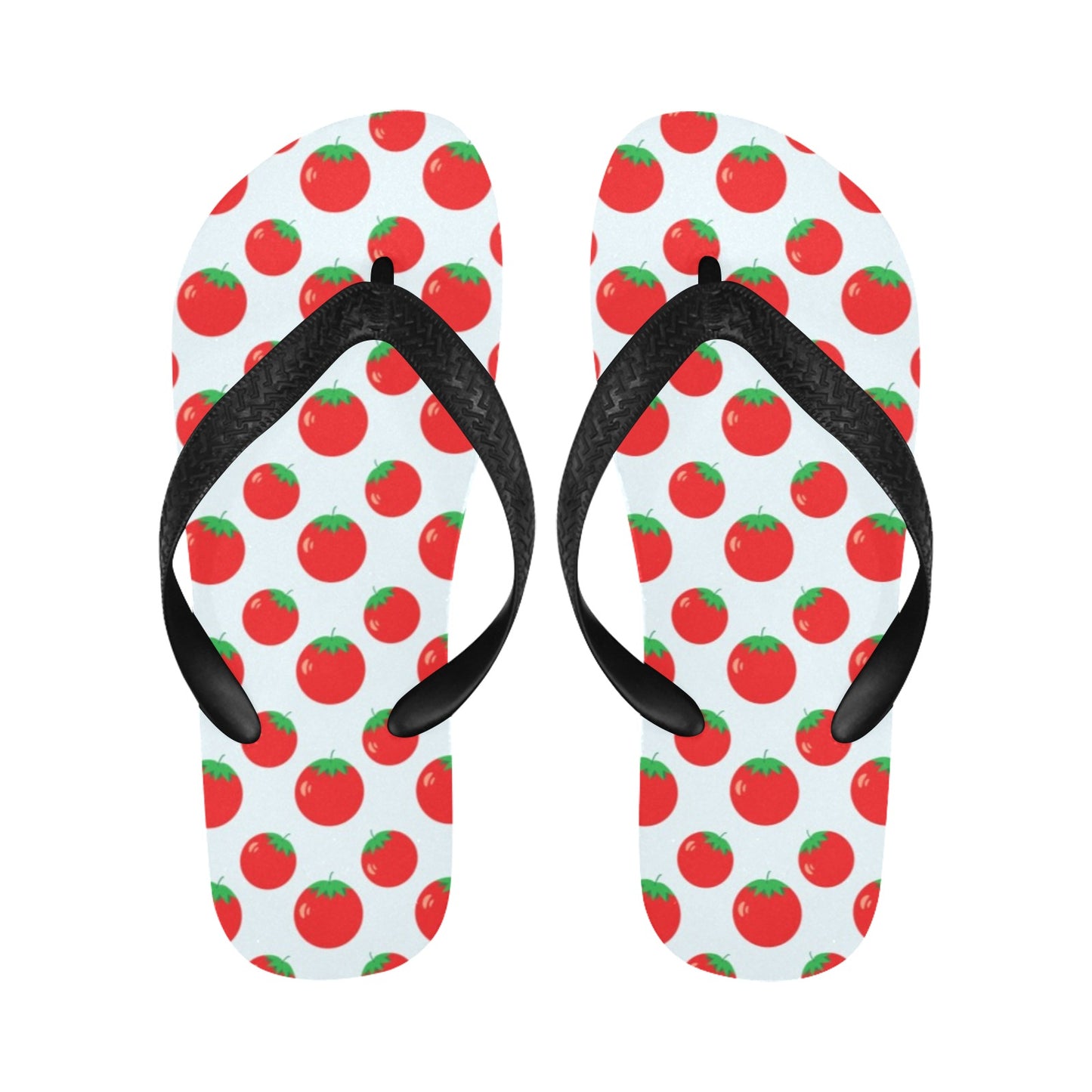 Tomato Print Design LKS307 Flip Flops