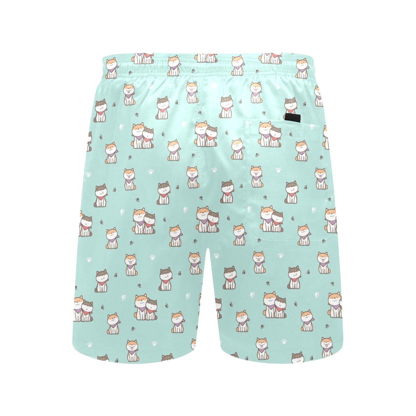 Shiba Inu Print Design LKS302 Men's Swim Trunks Beach Shorts