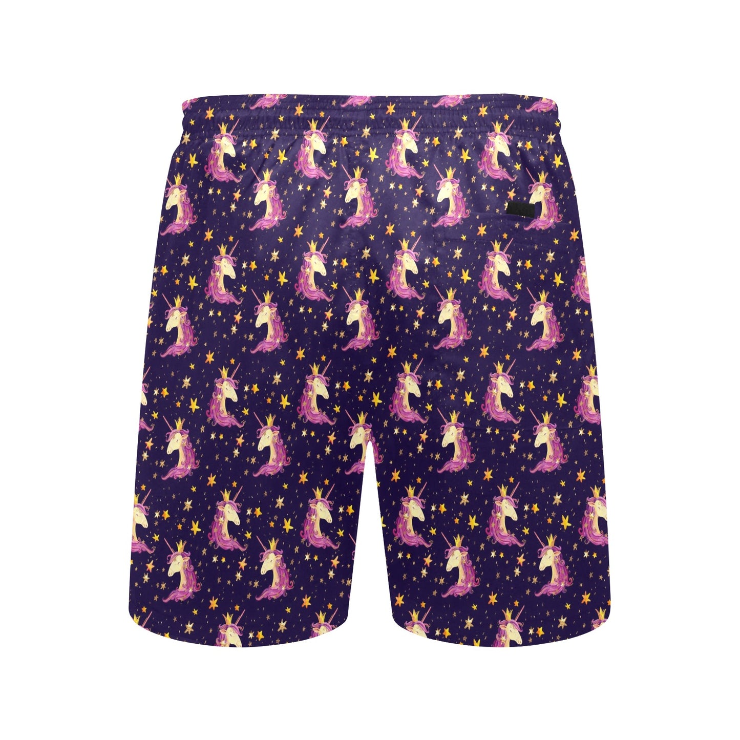 Unicorn Princess Star Sparkle Men's Swim Trunks Beach Shorts