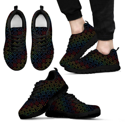 Chakra Colorful Symbol Pattern Men Sneakers Shoes