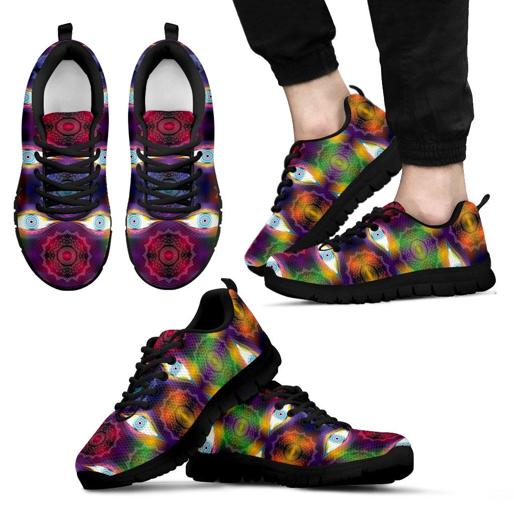 Chakra Eye Print Pattern Men Sneakers Shoes