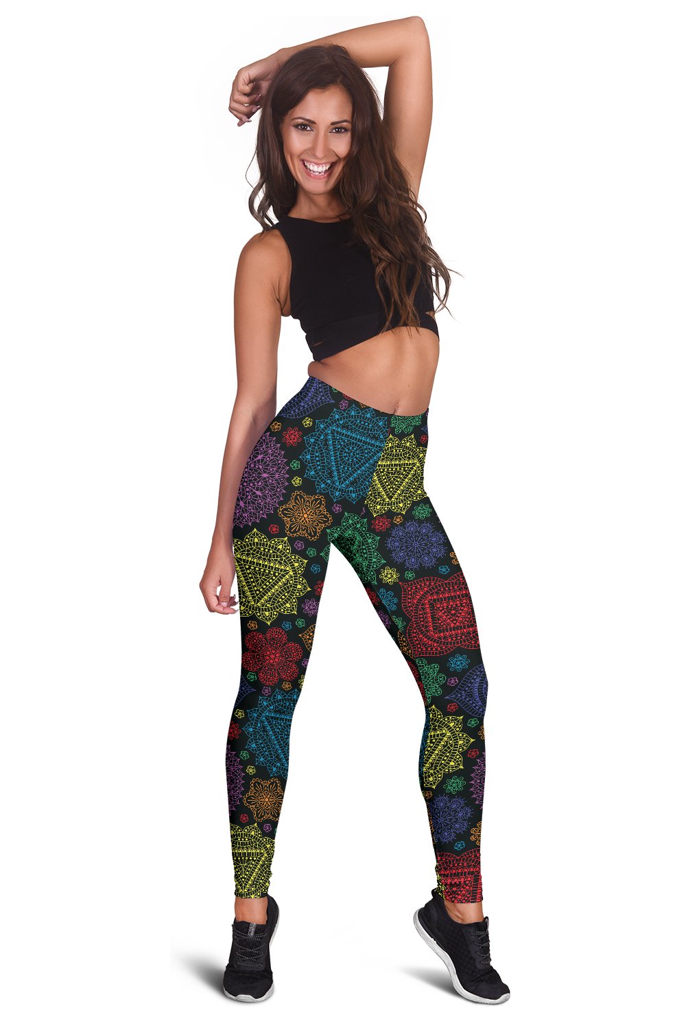Chakra Mandala Print Pattern Women Leggings