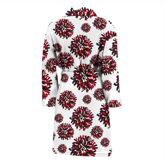 Cheerleader Pattern Print Design 01 Men Bathrobe-JORJUNE.COM