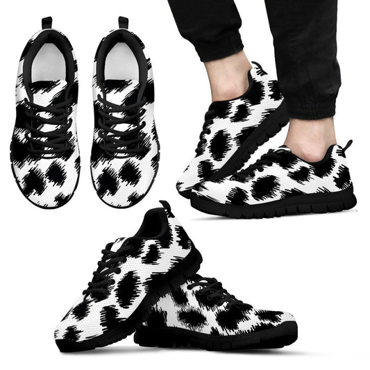 Cheetah Black Print Pattern Men Sneakers Shoes