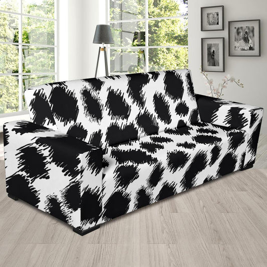 Cheetah Black Print Pattern Sofa Slipcover-JTAMIGO.COM
