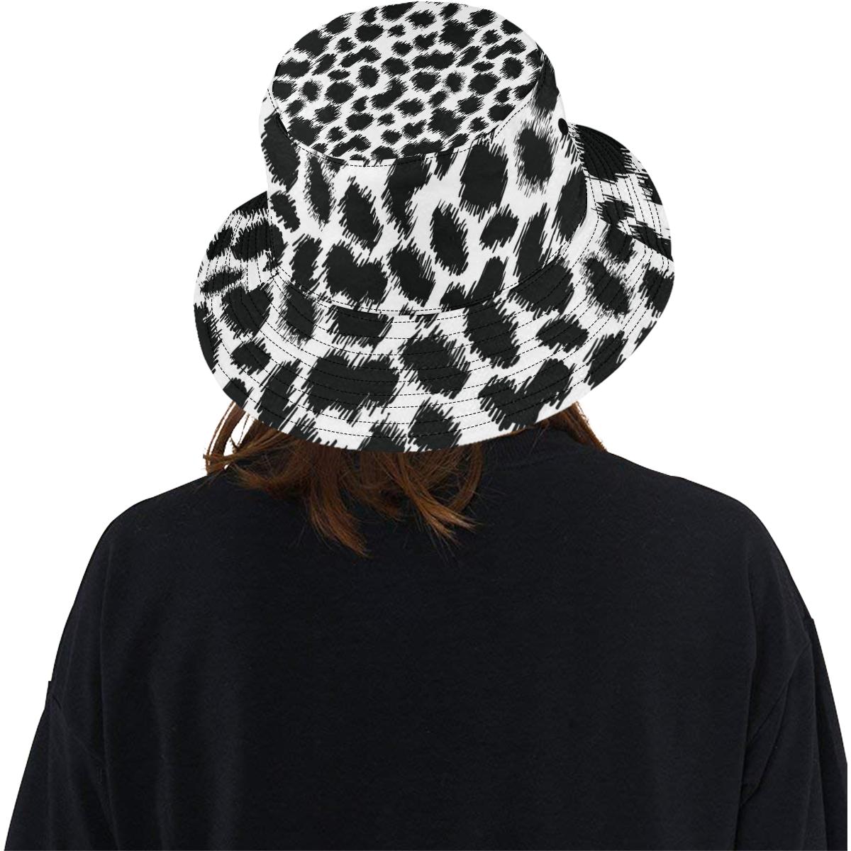 Cheetah Black Print Pattern Unisex Bucket Hat