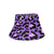 Cheetah Purple Neon Print Pattern Unisex Bucket Hat