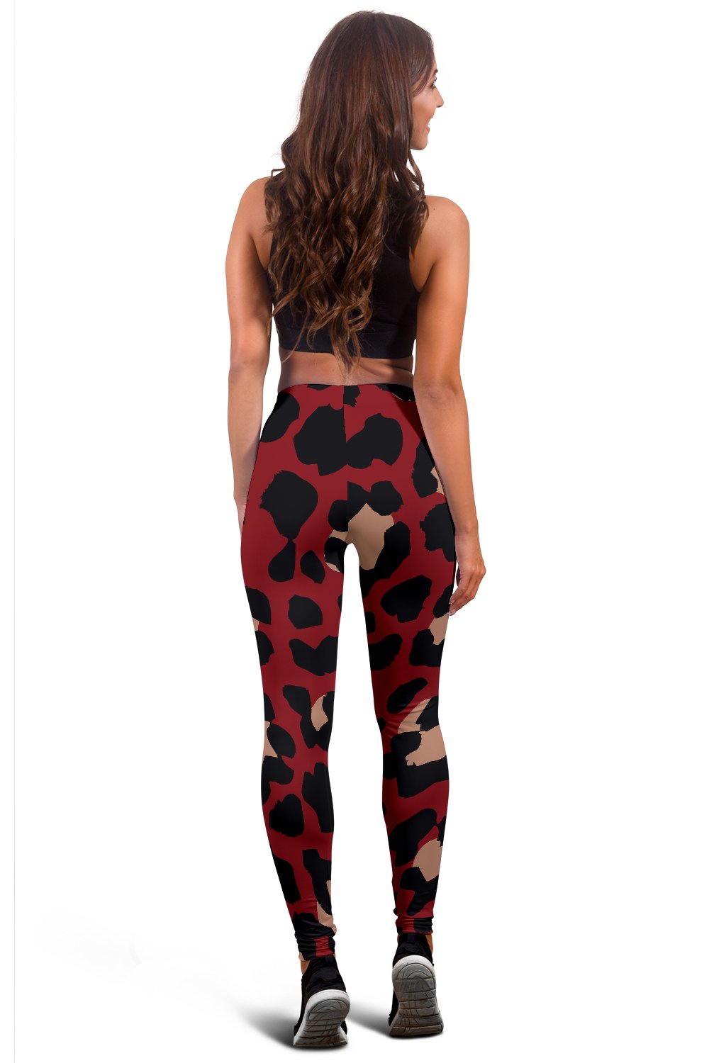 Cheetah Red Print Pattern Women Leggings