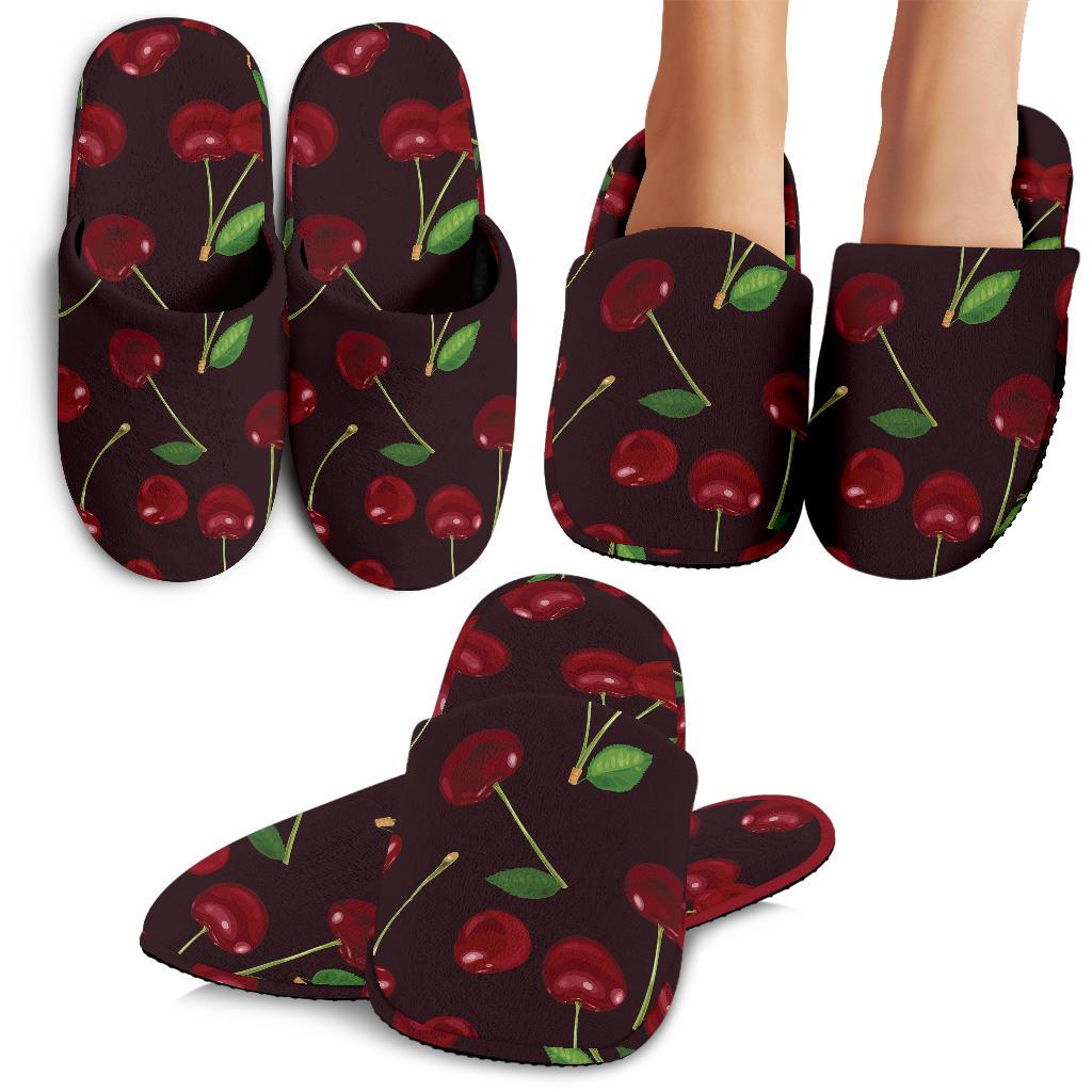 Cherry Fresh Pattern House Slippers
