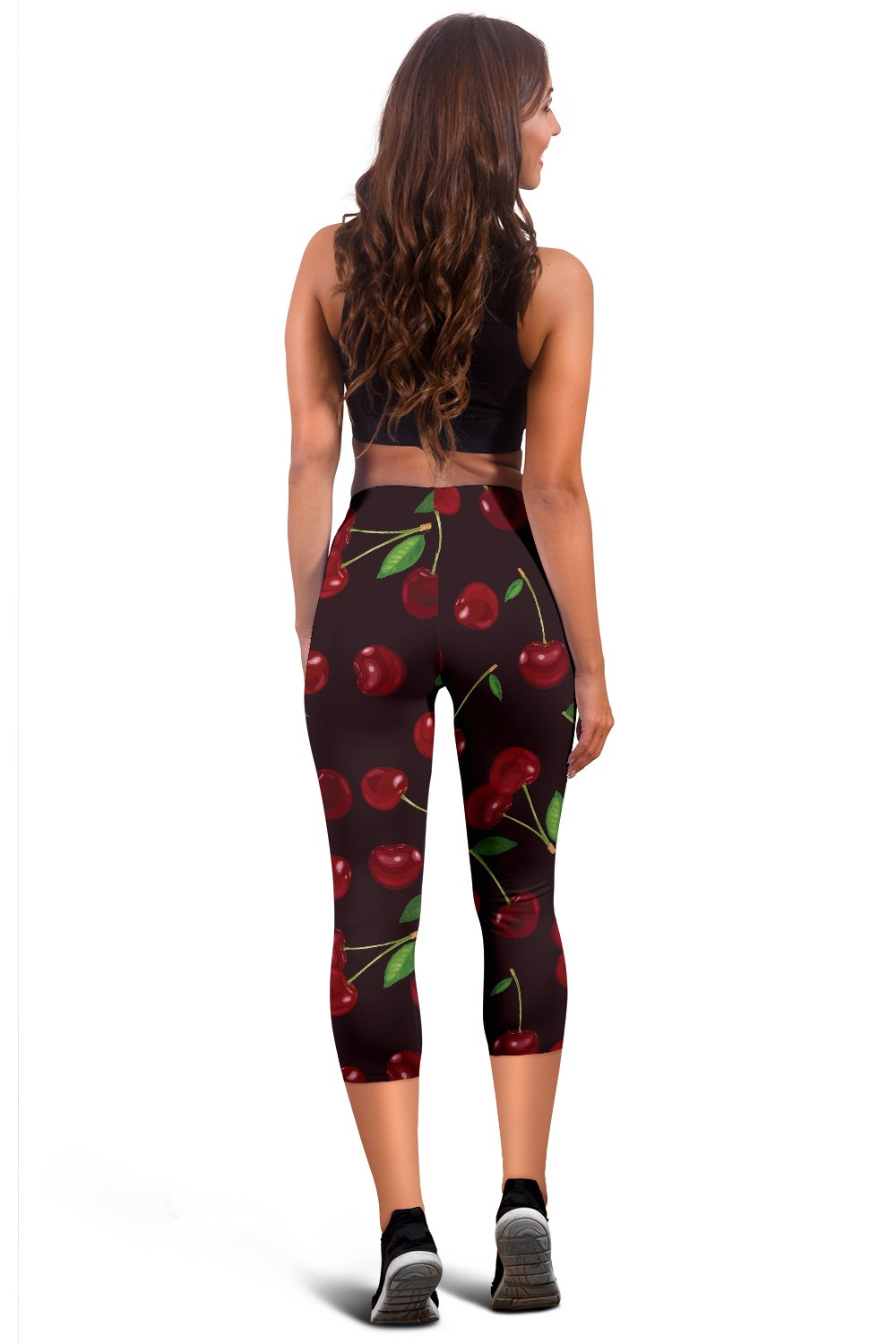 Cherry Fresh Pattern Women Capris