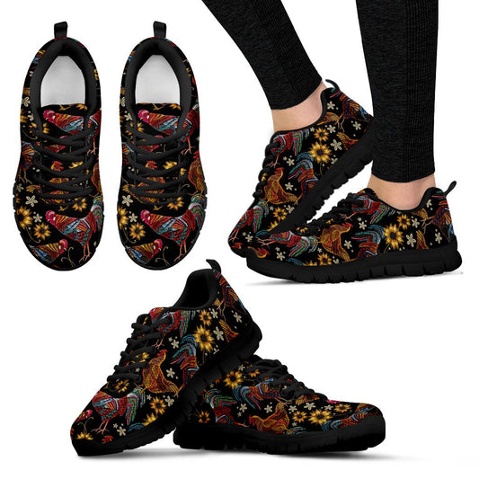 Chicken Embroidery Style Women Sneakers Shoes