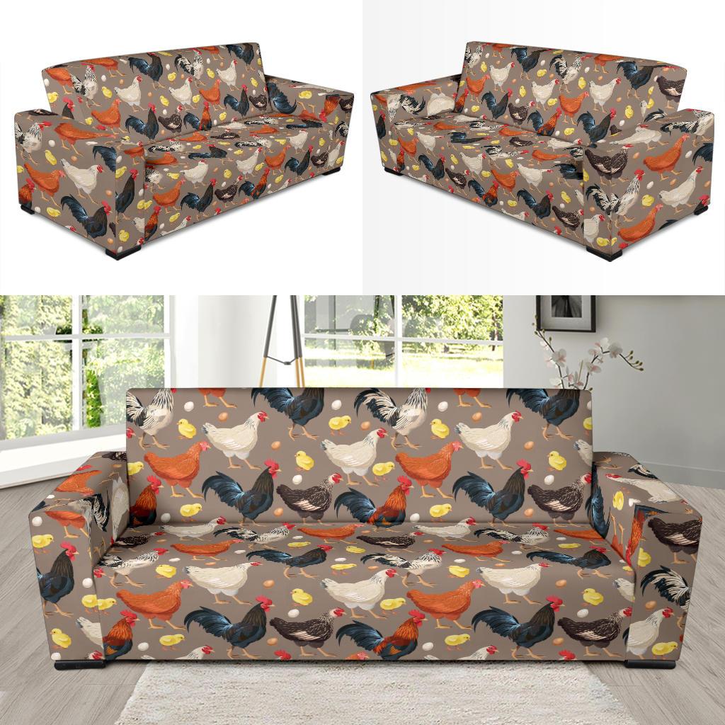 Chicken Evolution Pattern Sofa Slipcover-JTAMIGO.COM