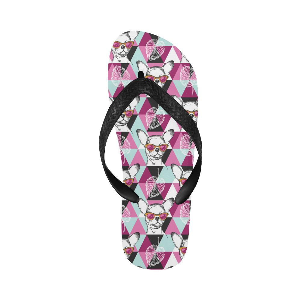Chihuahua Cute Triangle Pattern Flip Flops-JTAMIGO.COM