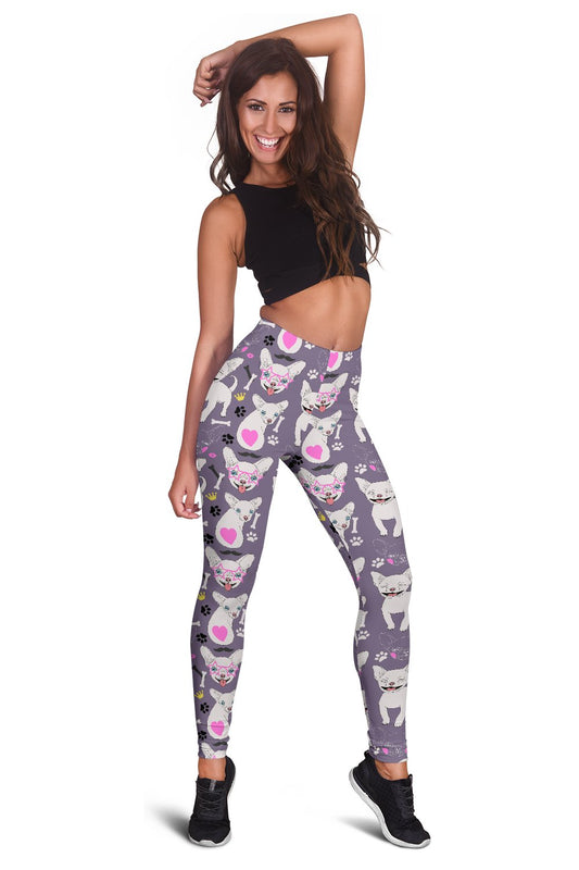 Chihuahua Happy Pattern Women Leggings