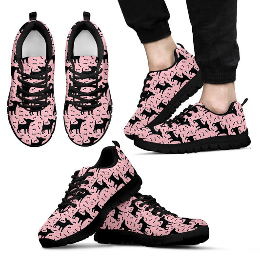 Chihuahua Pink Print Pattern Men Sneakers Shoes