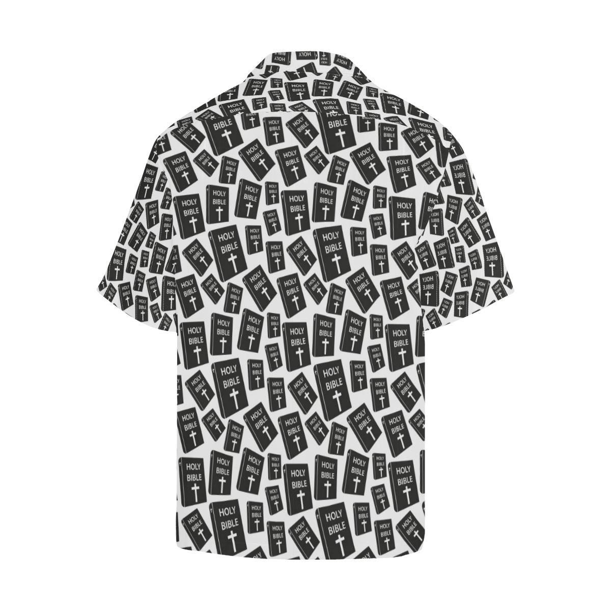 Christian Holy Bible Book Pattern Men Aloha Hawaiian Shirt