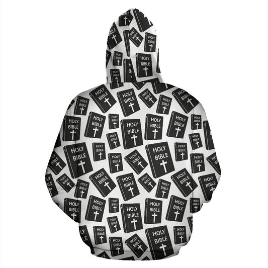 Christian Holy Bible Book Pattern Pullover Hoodie
