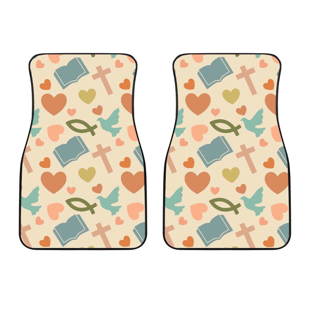 Christian Symbol Pattern Car Floor Mats