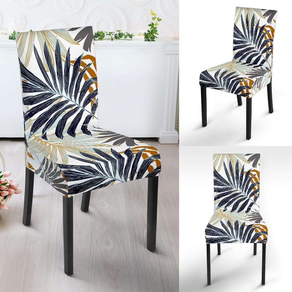 Colorful Tropical Palm Leaves Dinning Chair Slipper-JTAMIGO.COM