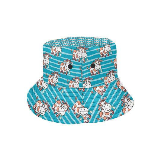 Cow Cute Print Pattern Unisex Bucket Hat