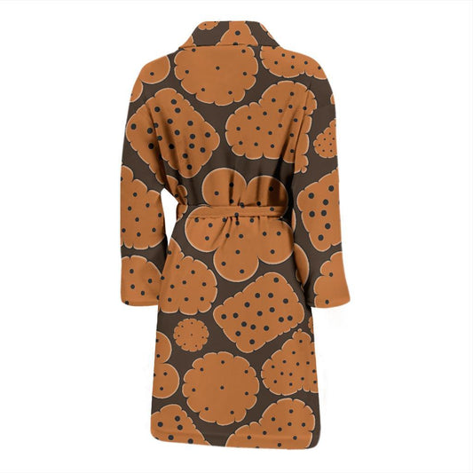 Cracker Pattern Print Design 01 Men Bathrobe-JORJUNE.COM
