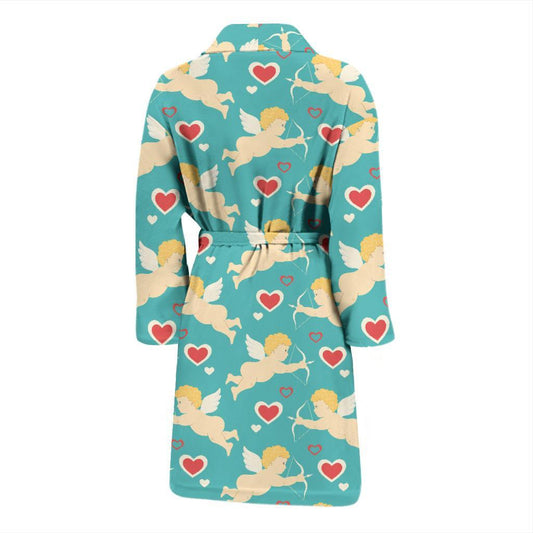 Cupid Pattern Print Design 01 Men Bathrobe-JORJUNE.COM