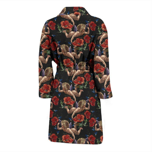 Cupid Pattern Print Design 05 Men Bathrobe-JORJUNE.COM