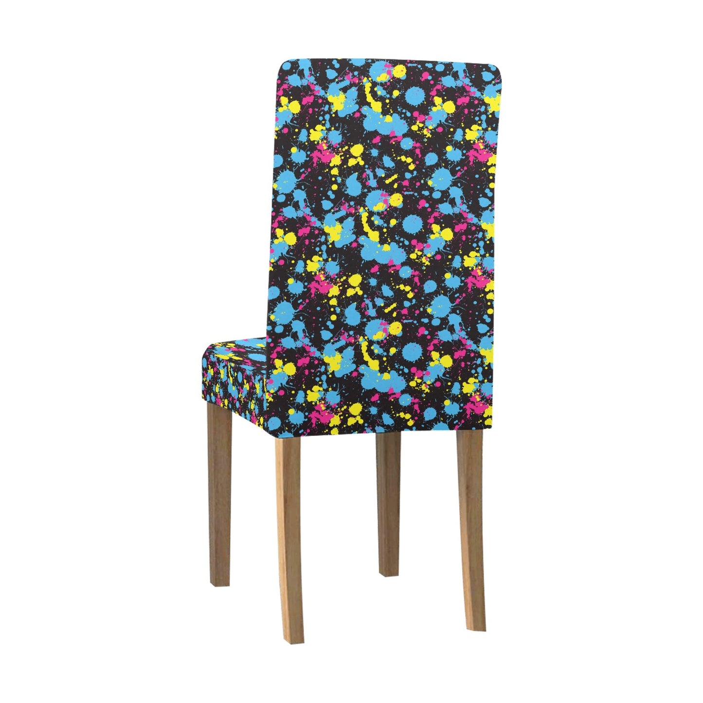 Splatter Colorful Print Design LKS301 Dining Chair Slipcover