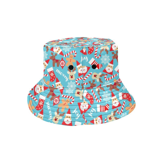 Santa Christmas Themed Print Design LKS306 Unisex Bucket Hat